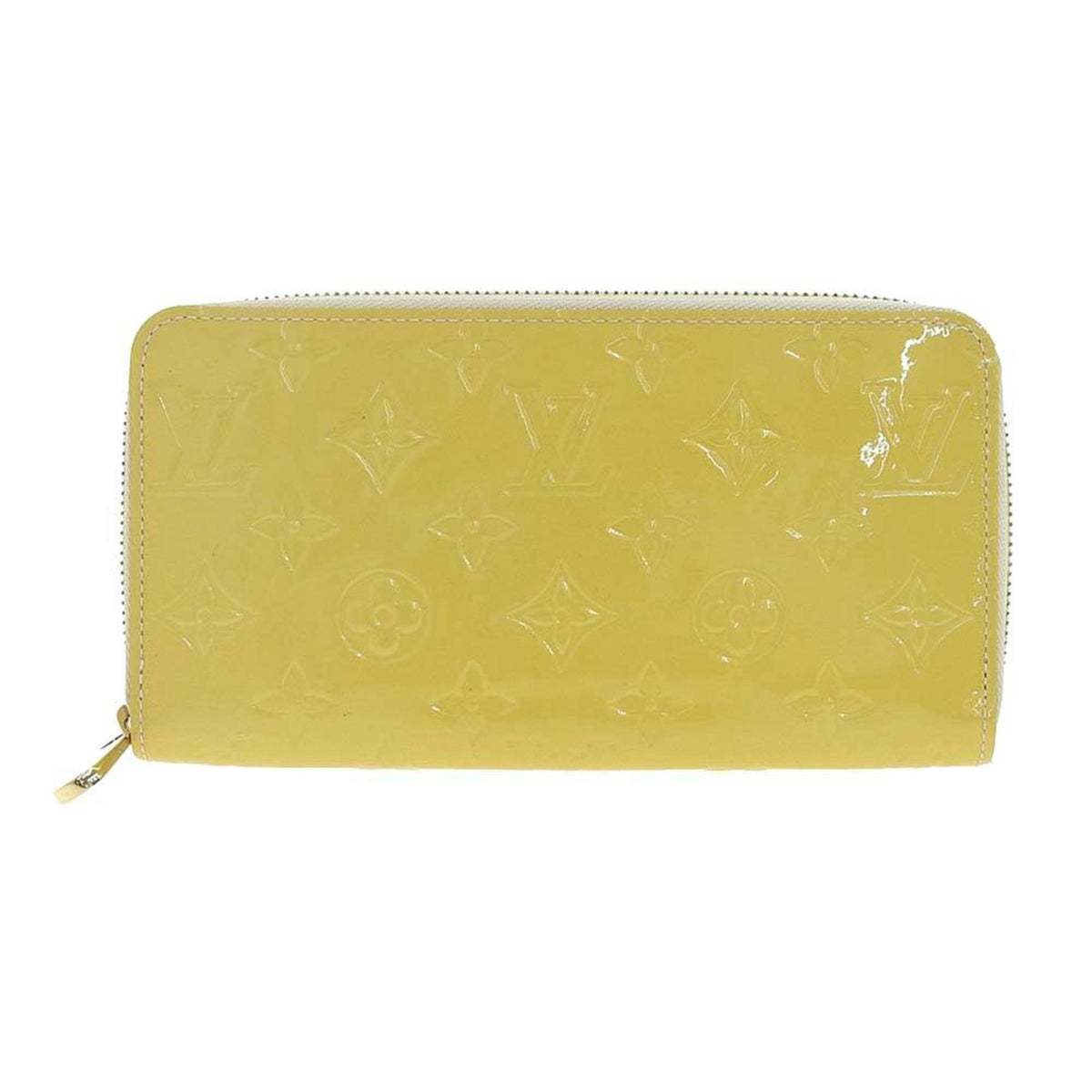 Louis Vuitton Yellow Patent leather Portefeuille zippy wallet accessories