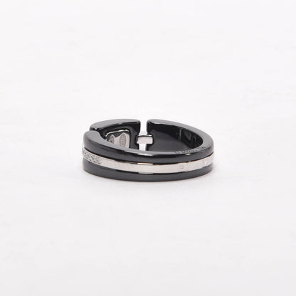 Chanel Black Ceramic, White Gold & Diamond Ultra Ring