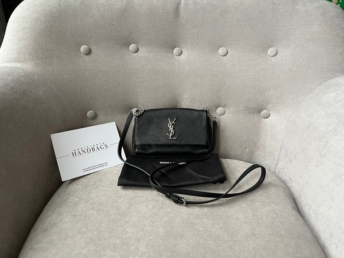Yves Saint Laurent (YSL) Black Grain de Poudre Mini West Hollywood