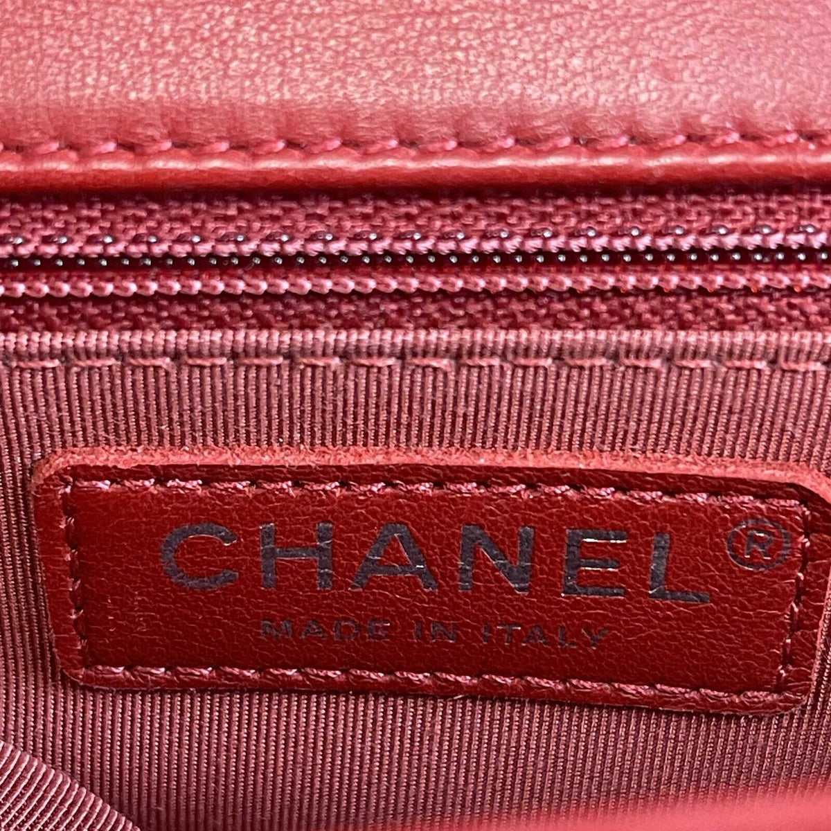 Chanel Boy New Bag Quilted Calfskin New Medium Red Crossbody Bag