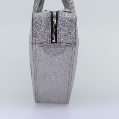 Balenciaga Triangle Duffle XS Hand Bag Leather 2way Silver 531048 Auth 74610
