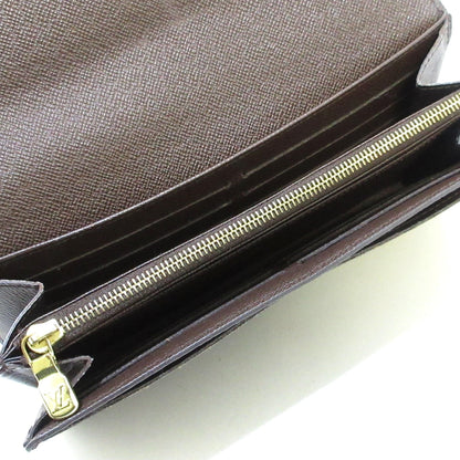 Louis Vuitton Brown Canvas Portefeuille Sarah wallet accessories