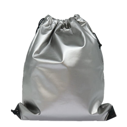 Balenciaga BB Explorer Backpack Nylon Silver 593648 Auth 74772