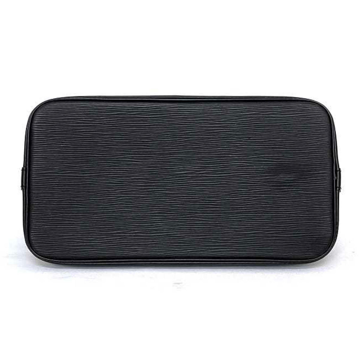 Louis Vuitton Black Leather Alma handbag bag
