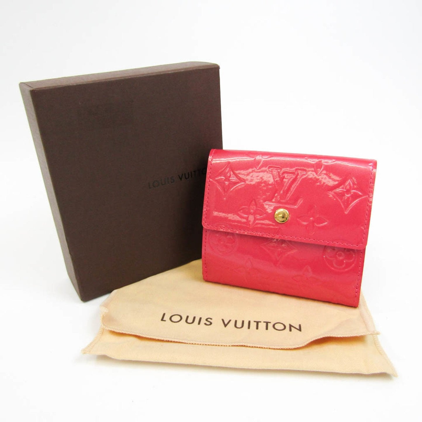 Louis Vuitton Pink Patent leather Elise wallet accessories