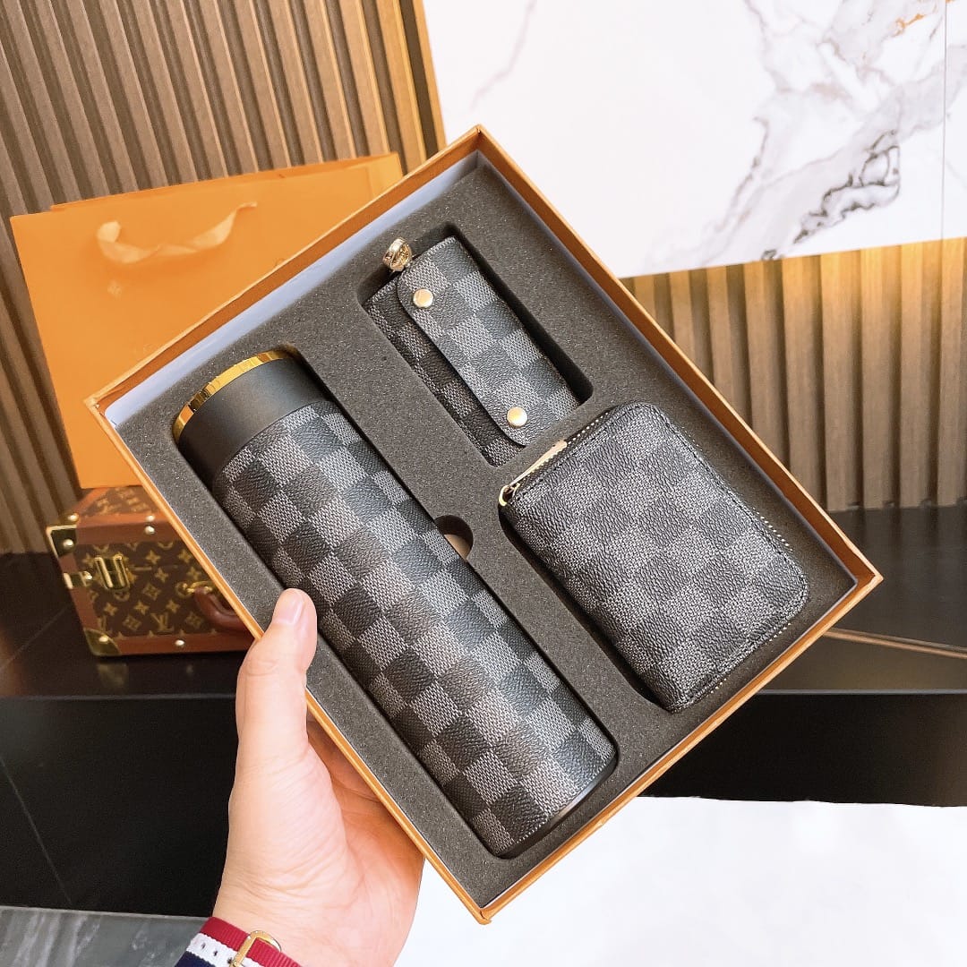 Louis Vuitton flask , Wallet and key holder set