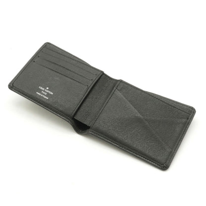 Louis Vuitton Black Leather PORTEFEUILLE MULTIPLE wallet accessories