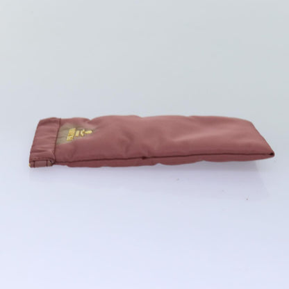 PRADA Glasses Case Nylon Pink Auth 75213