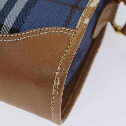 BurberrySs Nova Check Shoulder Bag PVC Blue Auth 75452