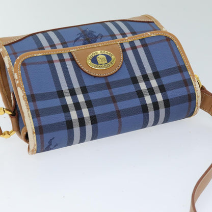 BurberrySs Nova Check Shoulder Bag PVC Blue Auth 75452