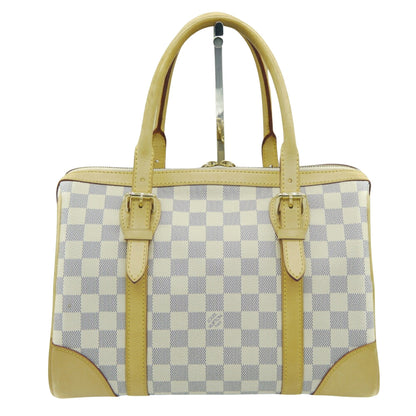 Louis Vuitton White Canvas Berkley handbag bag