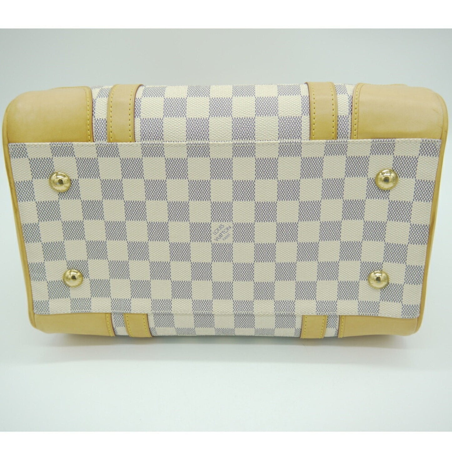 Louis Vuitton White Canvas Berkley handbag bag