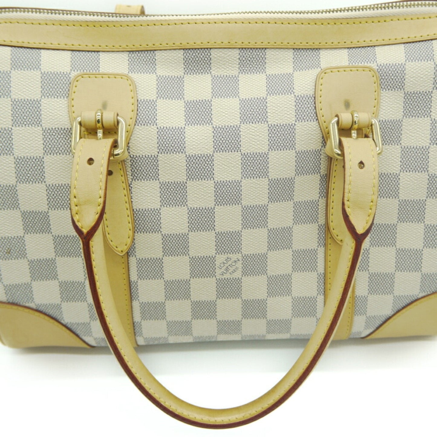 Louis Vuitton White Canvas Berkley handbag bag