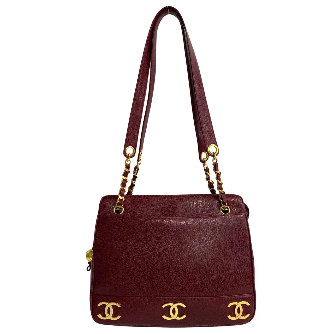 Chanel Triple Coco Tote Bag Leather Tote Bag 16858 in Good condition