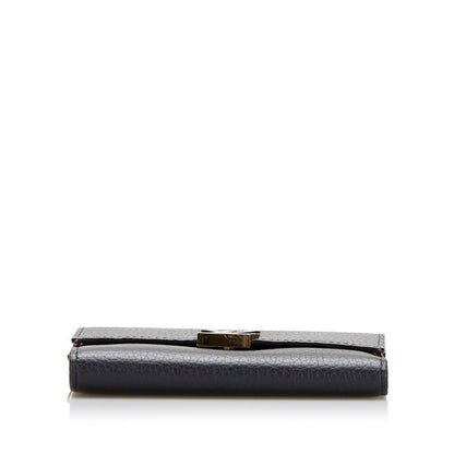 Louis Vuitton Black Leather Capucines wallet accessories