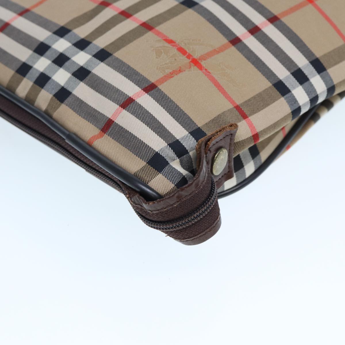 BURBERRYSs Nova Check Garment Cover Canvas Beige Brown Auth 75841