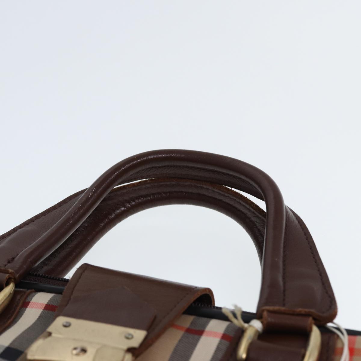 BURBERRYSs Nova Check Garment Cover Canvas Beige Brown Auth 75841
