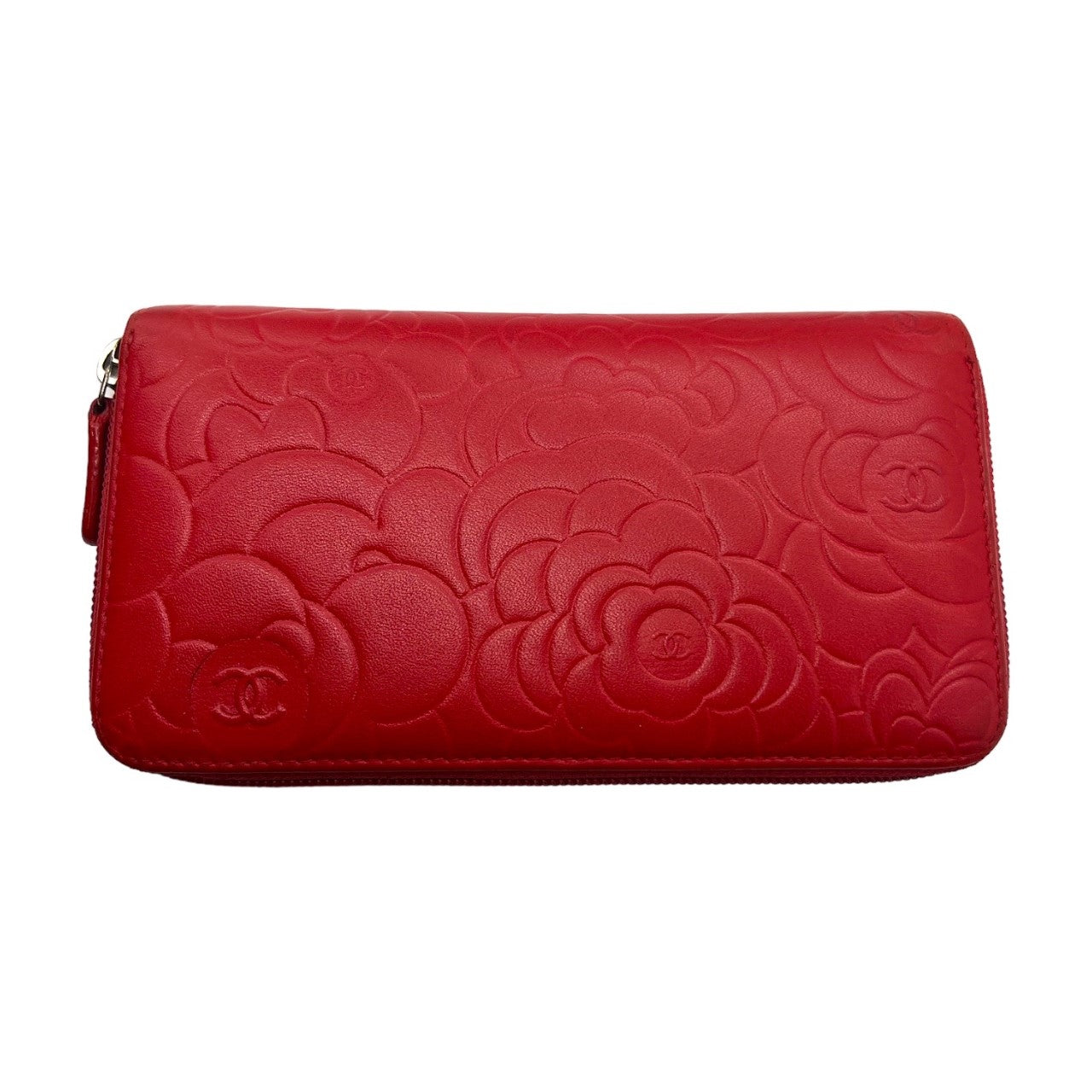 Chanel Red Camellia Wallet