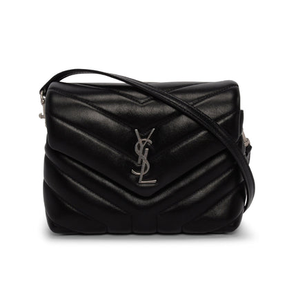 Saint Laurent Black Quilted Calfskin Toy Loulou Bag