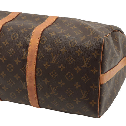 Louis Vuitton Brown Canvas Keepall Bandouliere 45 handbag bag