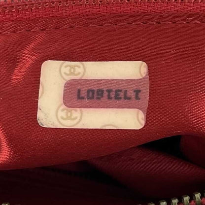 CHANEL Vintage CC Red Lambskin Gold Chain Tassel Camera Bag Crossbody