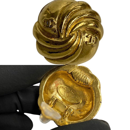 CHANEL Earring Gold Plated gold