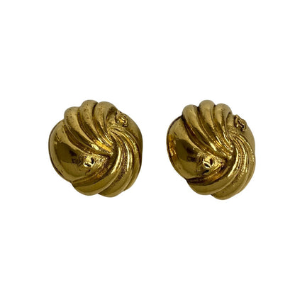 CHANEL Earring Gold Plated gold