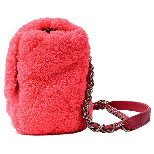 Chanel Pile Matelassé Chain Shoulder Bag Pink