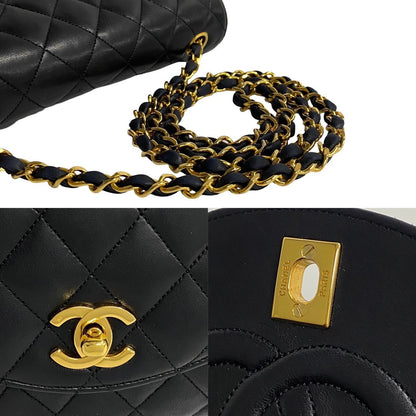 Chanel CC Half Moon Flap Crossbody Bag Leather Crossbody Bag in Good condition