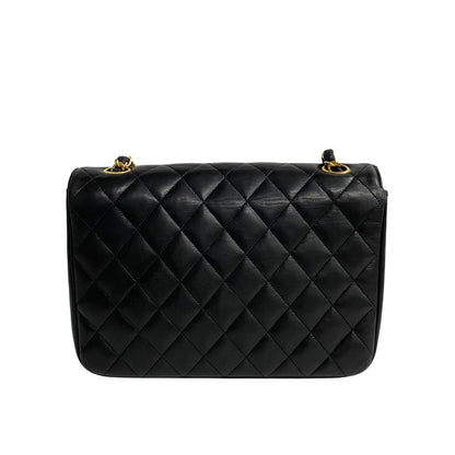 Chanel CC Half Moon Flap Crossbody Bag Leather Crossbody Bag in Good condition