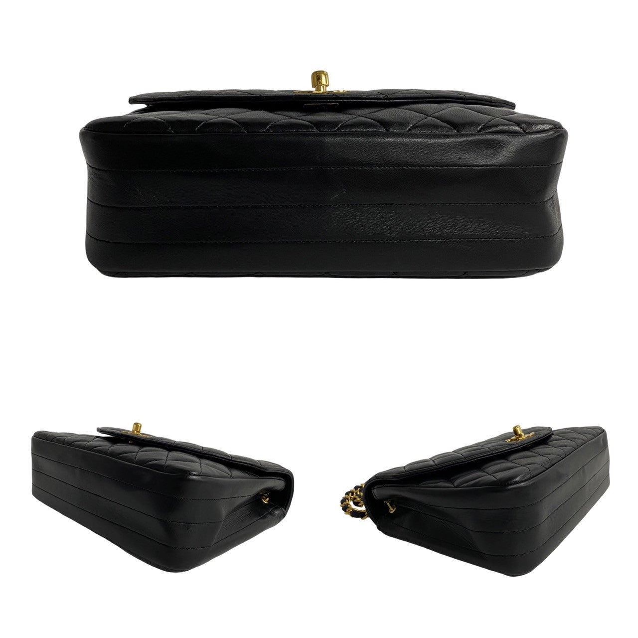 Chanel CC Half Moon Flap Crossbody Bag Leather Crossbody Bag in Good condition