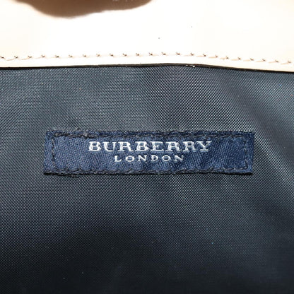 BURBERRY Nova Check Tote Bag Nylon Beige Auth 76851