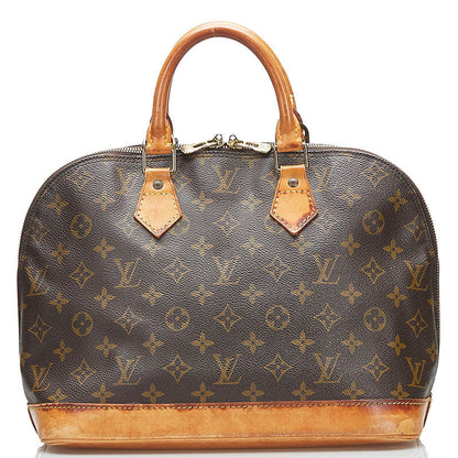 Louis Vuitton Brown Canvas Alma handbag bag