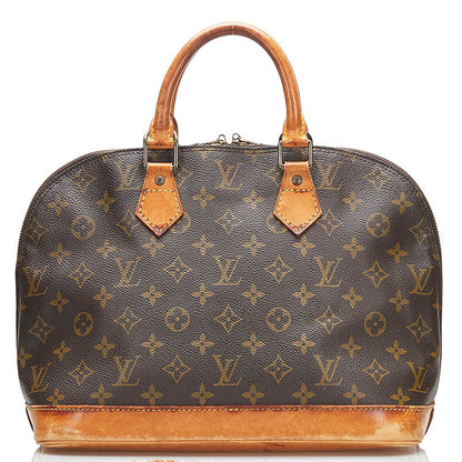 Louis Vuitton Brown Canvas Alma handbag bag