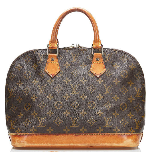Louis Vuitton Brown Canvas Alma handbag bag
