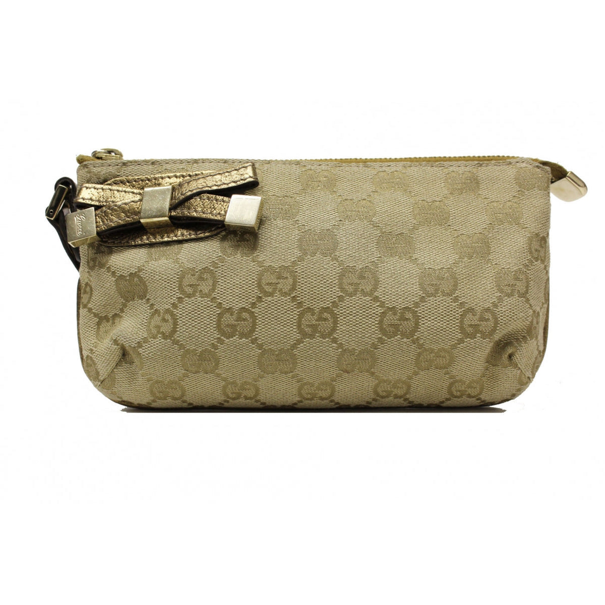 Gucci beige cloth clutch bag