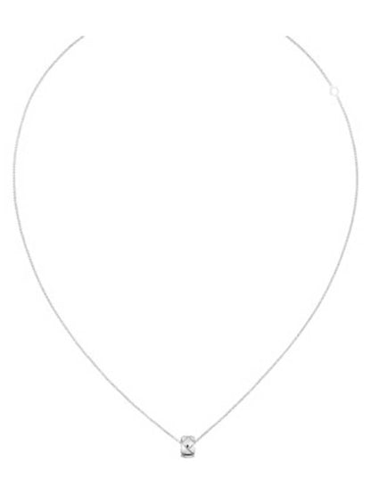 Coco Crush Quilted Motif Necklace Gold Chanel