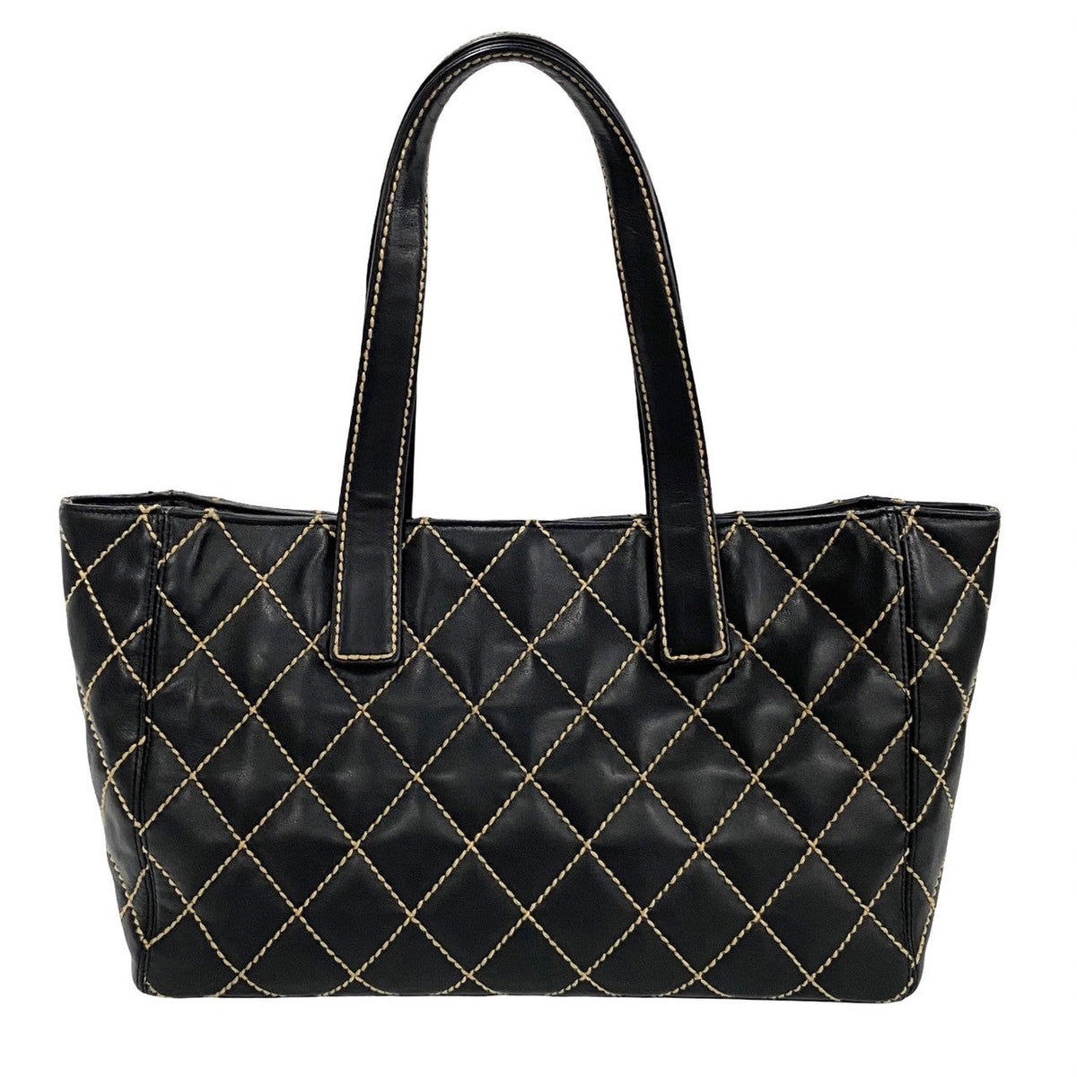 Chanel CC Wild Stitch Tote Bag  Leather Handbag in Good condition