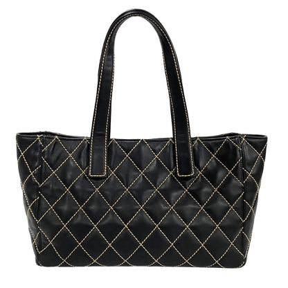 Chanel CC Wild Stitch Tote Bag  Leather Handbag in Good condition