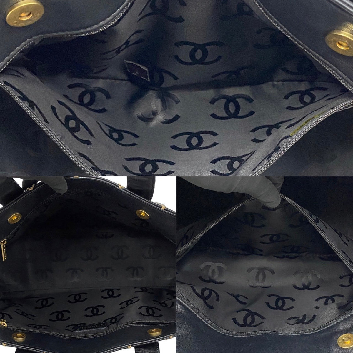Chanel CC Wild Stitch Tote Bag  Leather Handbag in Good condition