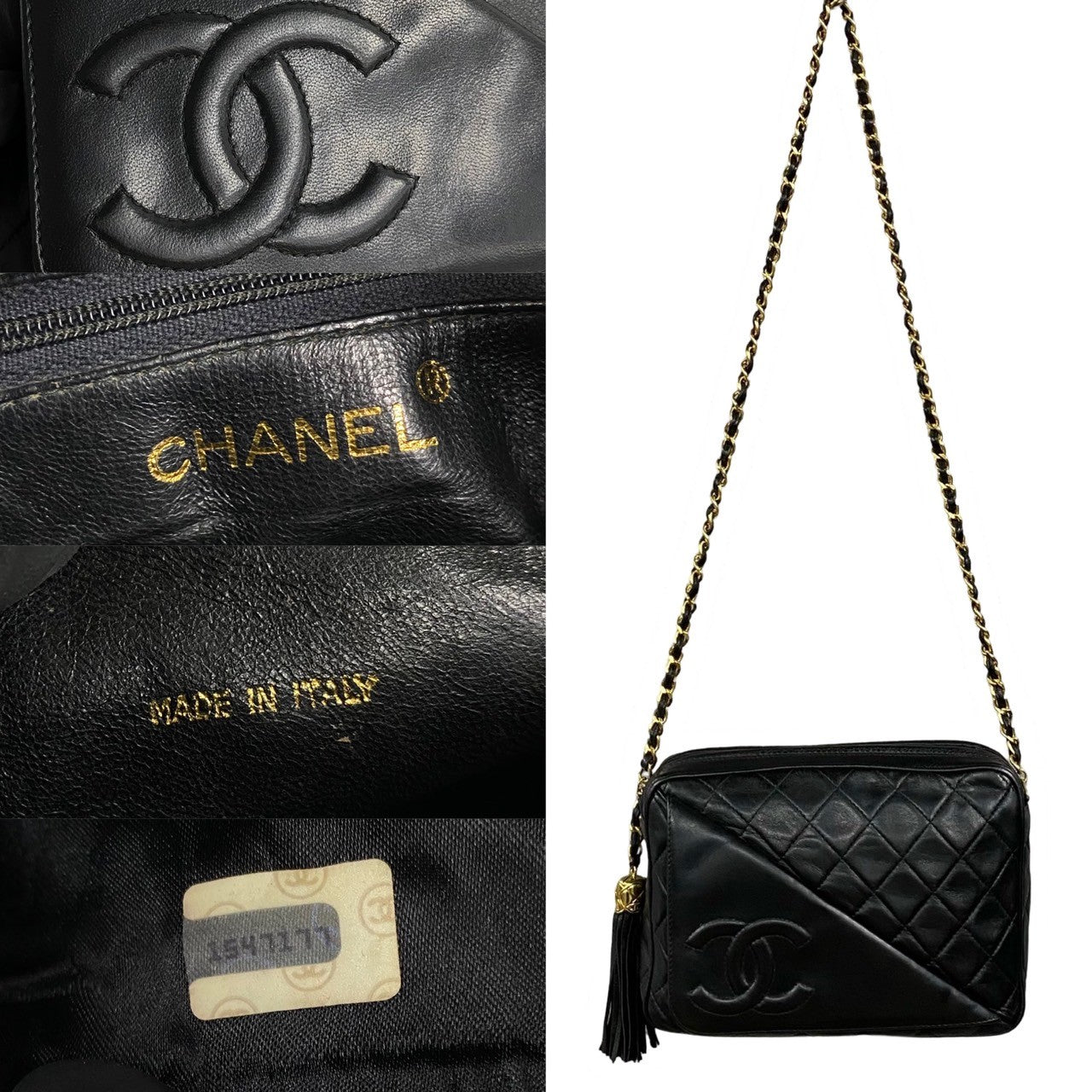 Chanel CC Matelasse Camera Bag  Leather Crossbody Bag in Good condition
