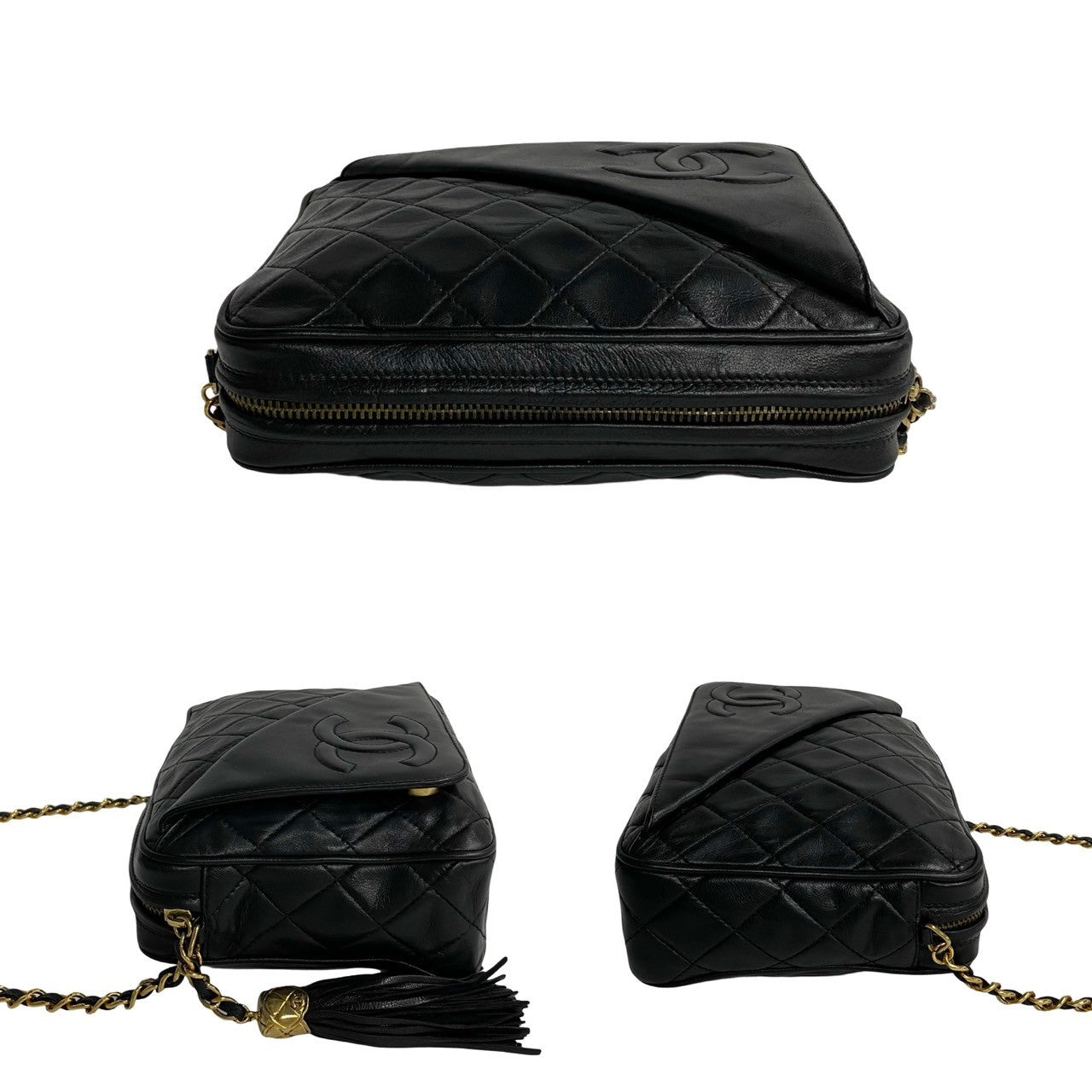 Chanel CC Matelasse Camera Bag  Leather Crossbody Bag in Good condition