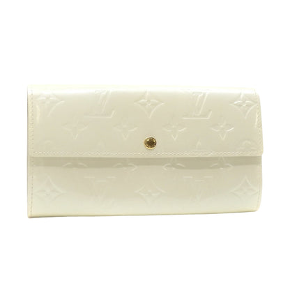 Louis Vuitton White Patent leather Portefeuille Sarah wallet accessories