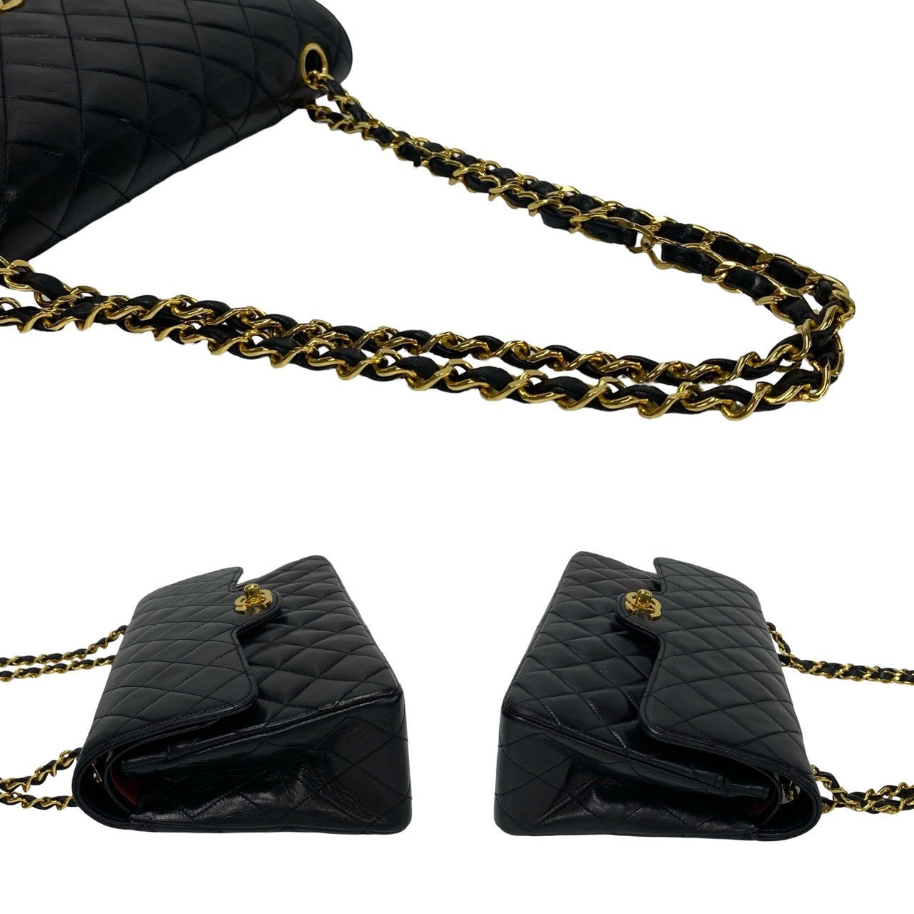 Chanel Medium Classic Double Flap Bag  Leather Crossbody Bag in Good condition