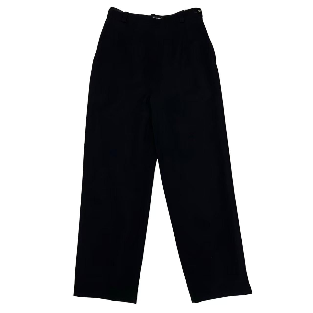 CHANEL Pants wool black 38