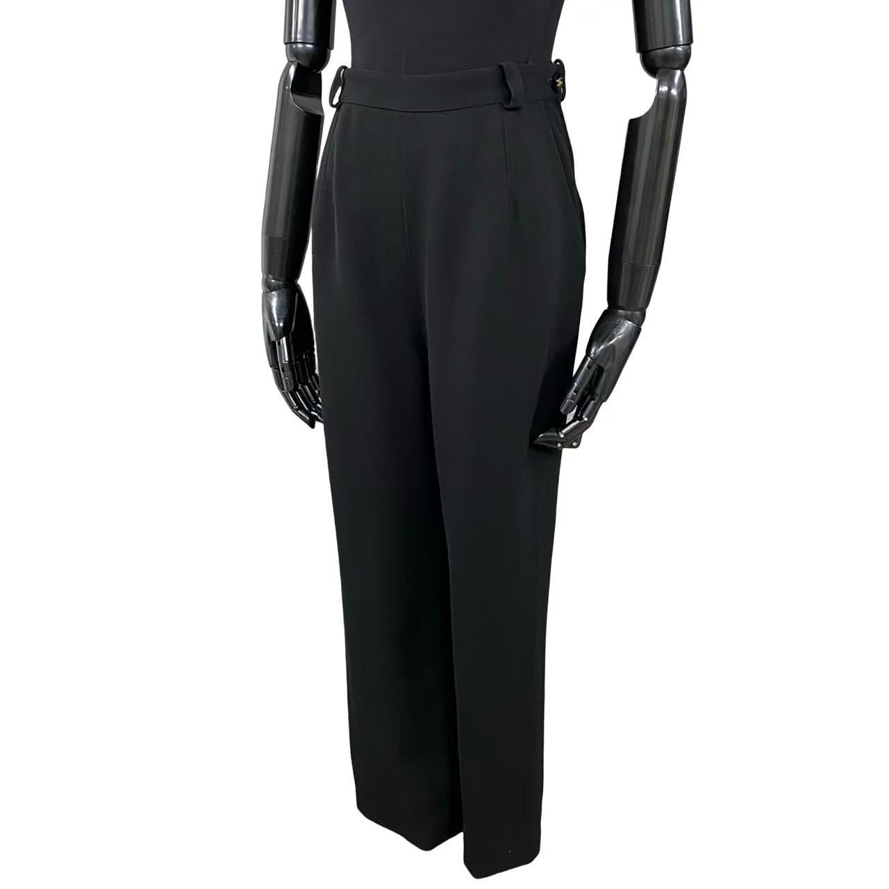 CHANEL Pants wool black 38