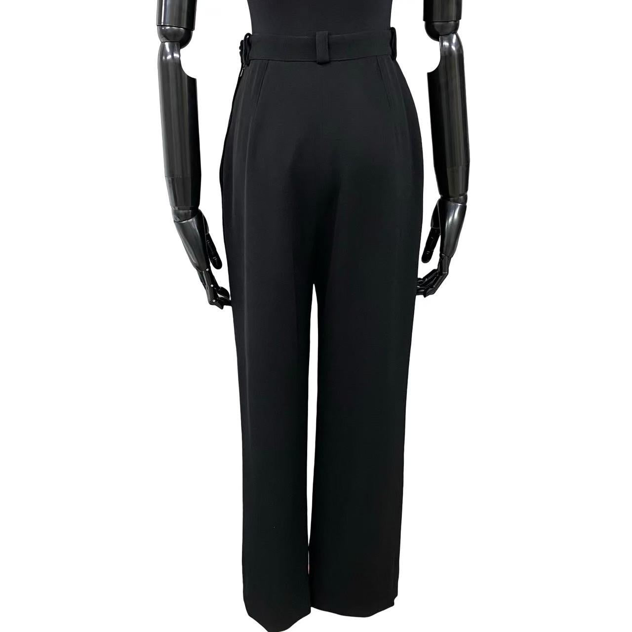 CHANEL Pants wool black 38