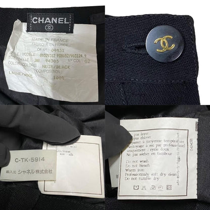 CHANEL Pants wool black 38