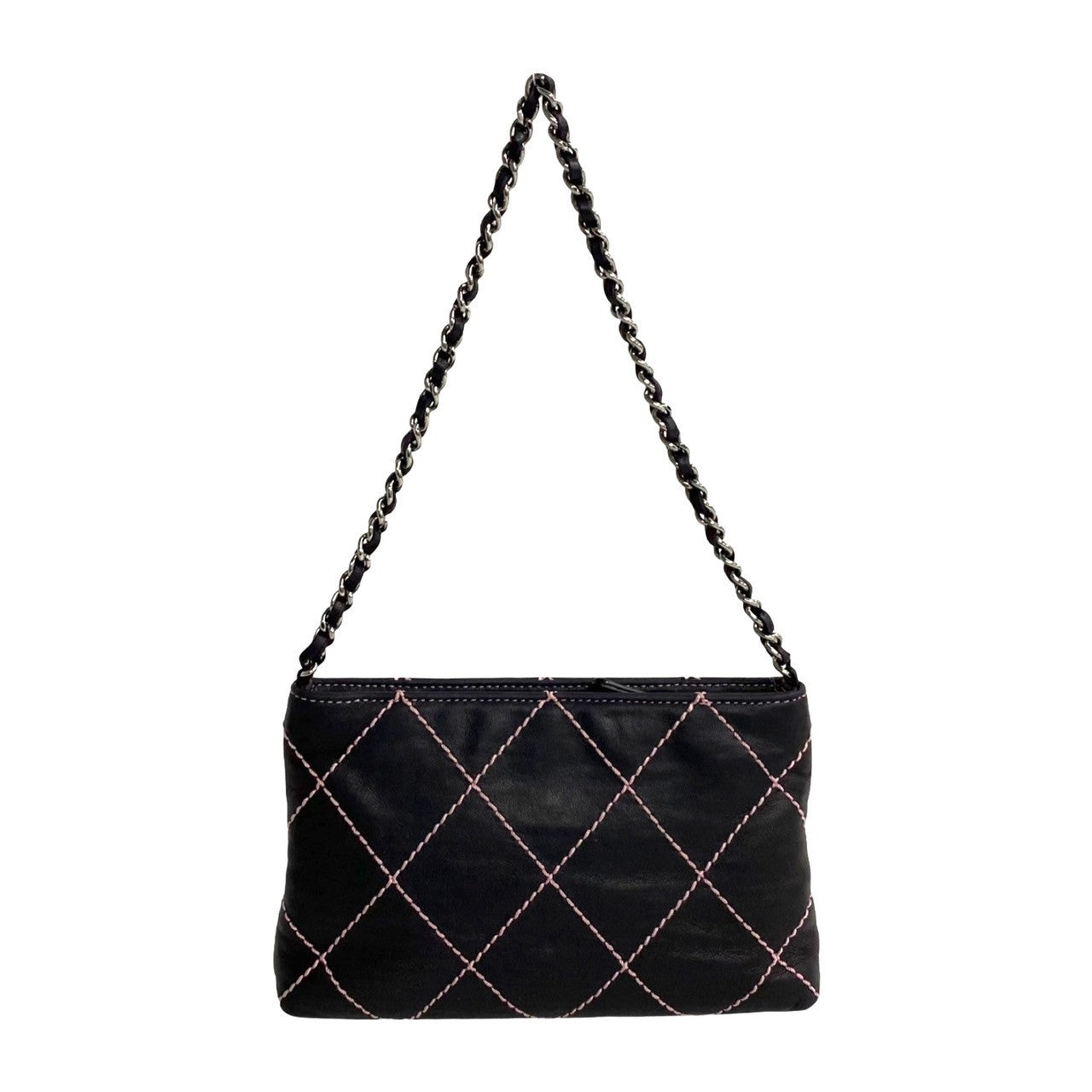 Chanel CC Wild Stitch Chain Bag  Leather Handbag in Good condition