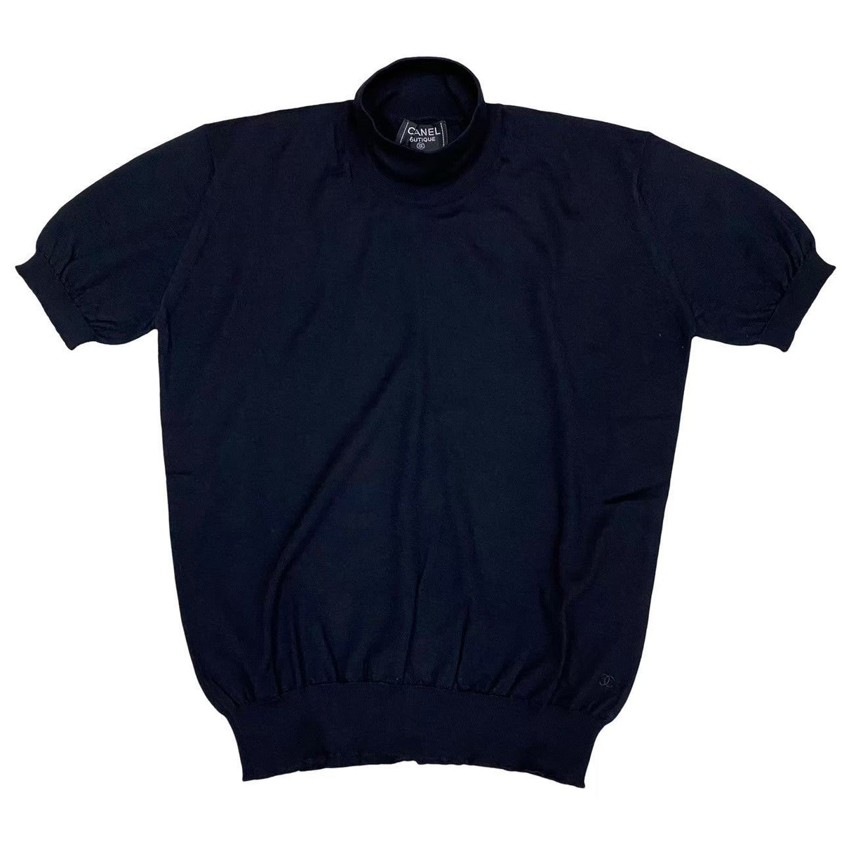 CHANEL knit cashmere Navy 42